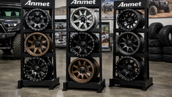 Ekspozytory na koła terenowe aluminiowe Anmet