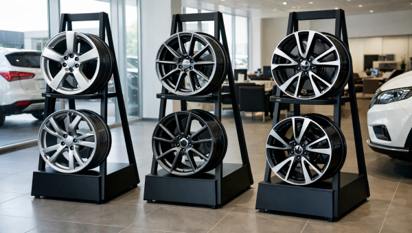 Ekspozytory na felgi 17 cali do salonu samochodowego