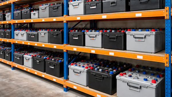 Regały na akumulatory samochodowe ciężarowe