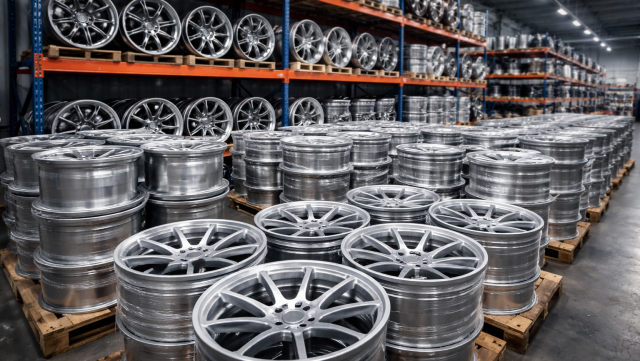 Przechowywanie felg magnezowych w magazynie