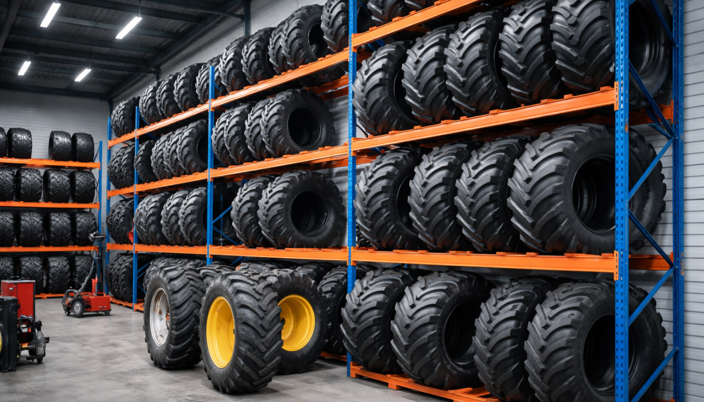 Regały do serwisu opon rolniczych na wymiar