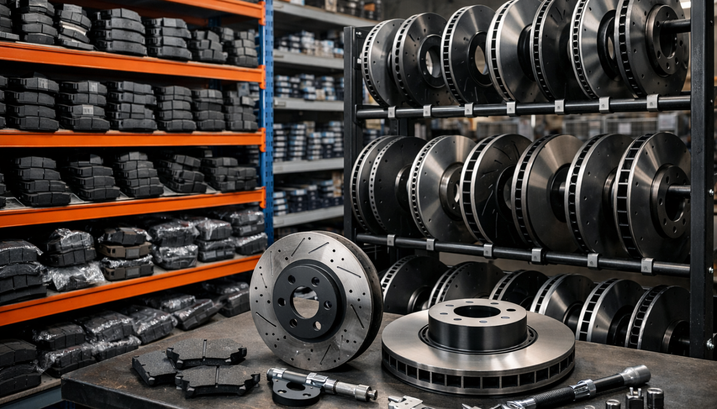 Regały na klocki hamulcowe i tarcze na zamówienie