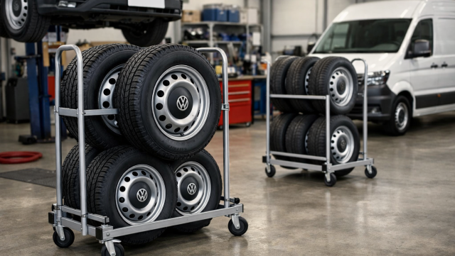Mobilne stojaki na koła dostawcze VW